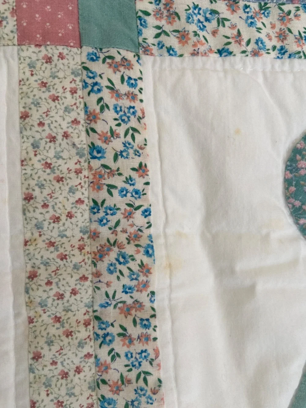 Vintage Sunbonnet Sue Cottagecore Handmade Quilted Nursery Wall Decor